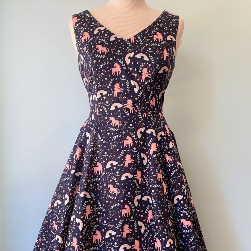 Eva Rose Unicorn and Rainbows Dress